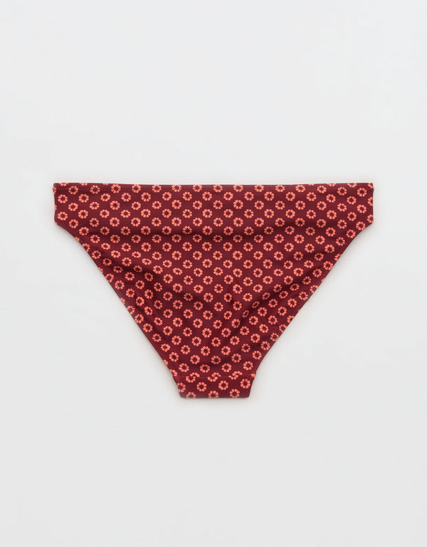 Braga Bikini Clásica de Cobertura Completa Aerie - Rojo
