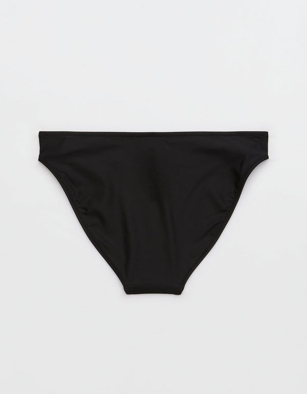 Tanga de bikini clásica de mujer Aerie - Negro