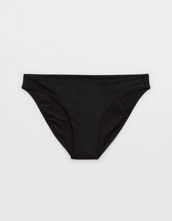 Tanga de bikini clásica de mujer Aerie - Negro