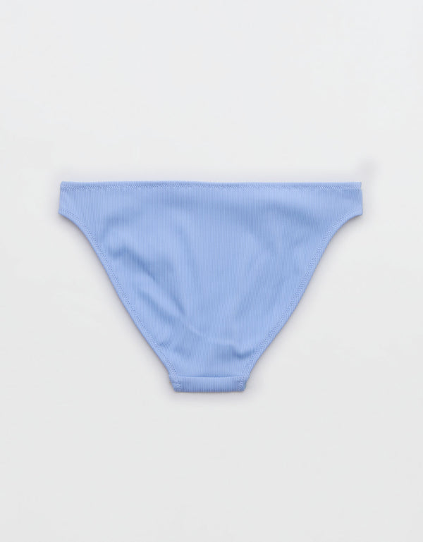 Braguita de bikini atrevida con lazo y tiro bajo de Aerie - Azul