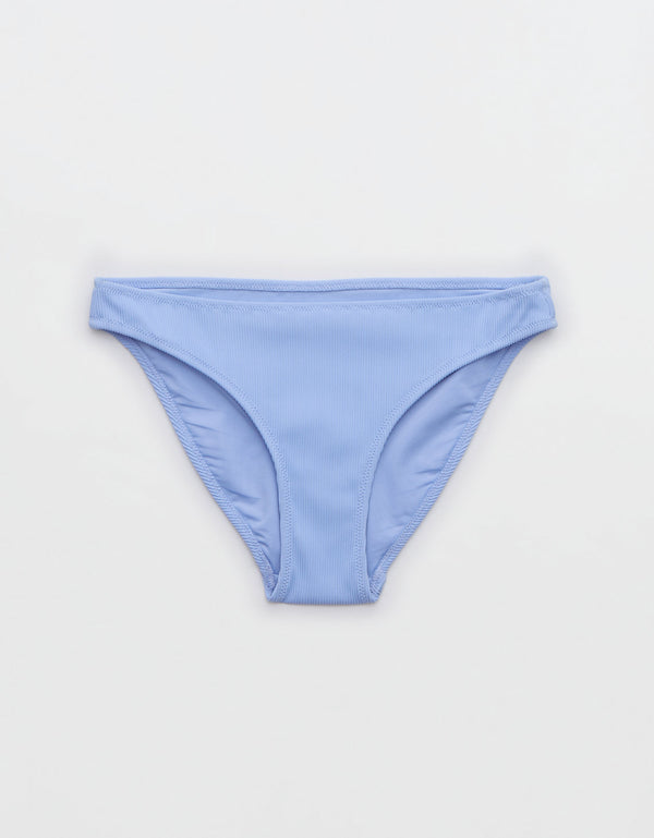 Braguita de bikini atrevida con lazo y tiro bajo de Aerie - Azul