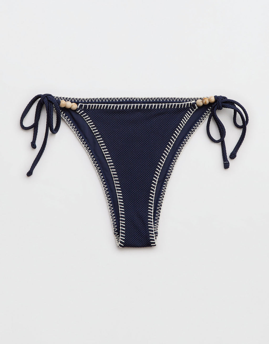Tanga Aerie de bikini de piqué brillante de Mujer - Azul 1754_5051_410_f