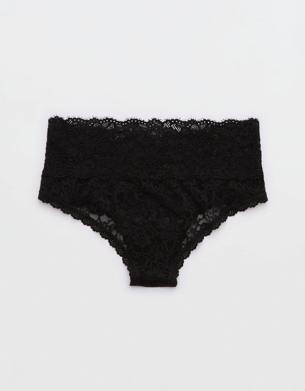 Undie Aerie con encaje - Negro