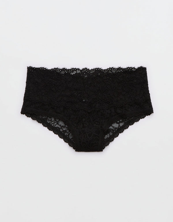 Undie Aerie con encaje - Negro