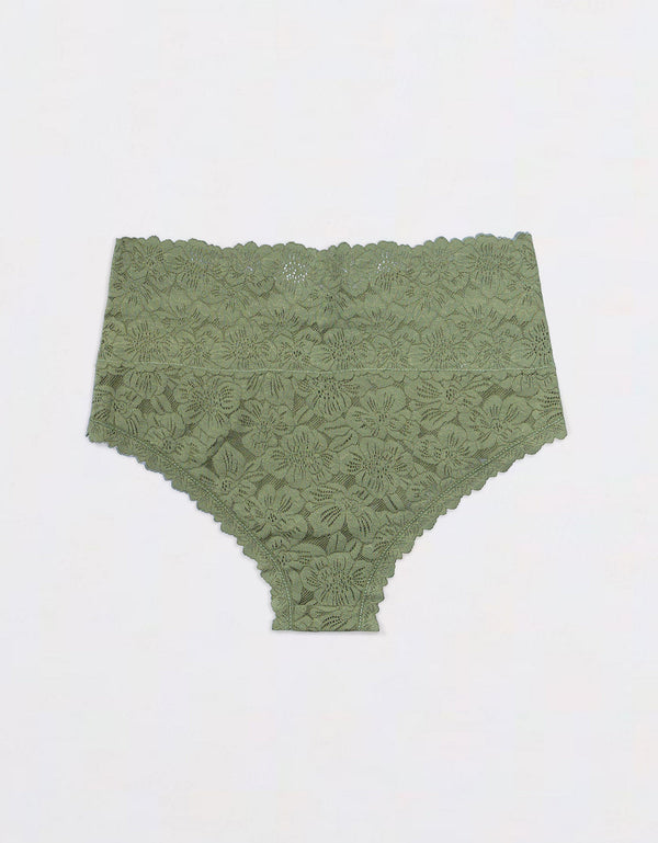 Panty Cheeky Show Off Rosey de Encaje Aerie - Generico