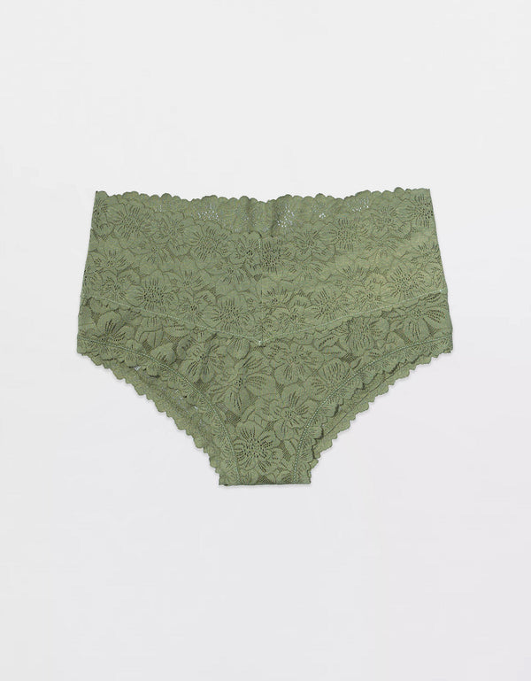 Panty Cheeky Show Off Rosey de Encaje Aerie - Generico