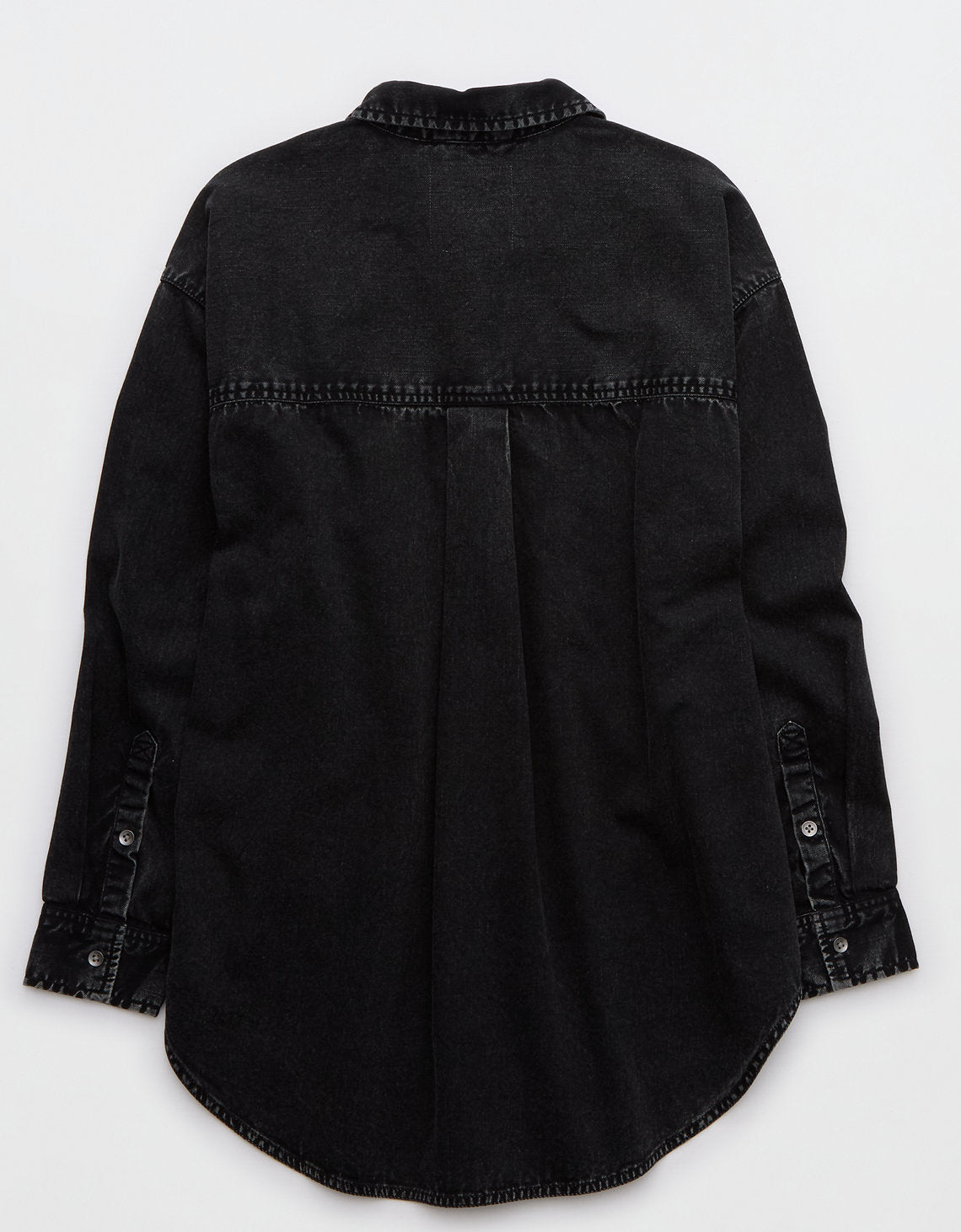 Camisa Manga Larga con botones Mujer Aerie - Negro 1783_3491_073_b