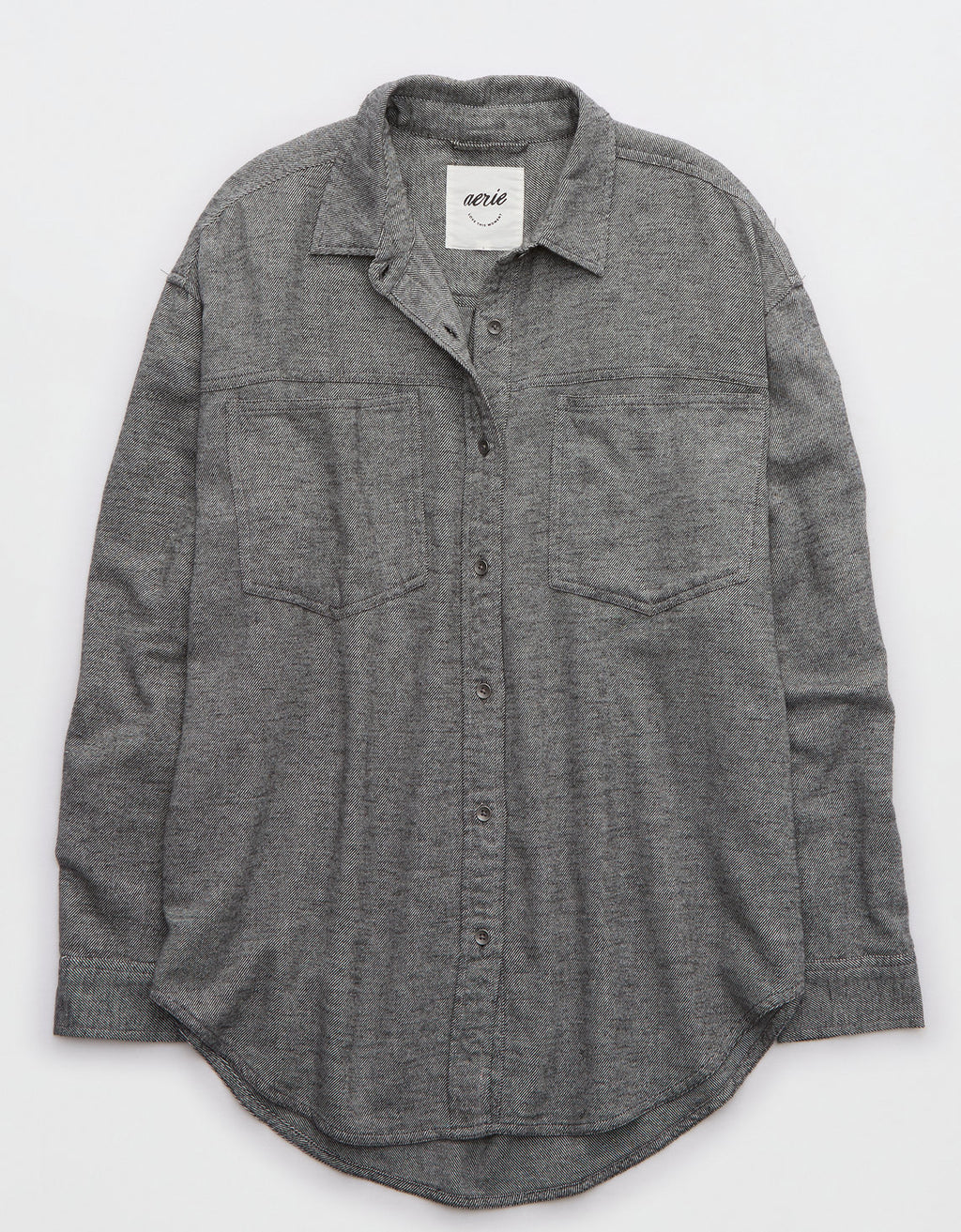 Camisa Oversized Manga Larga Mujer Aerie - Gris 1783_3623_005_f