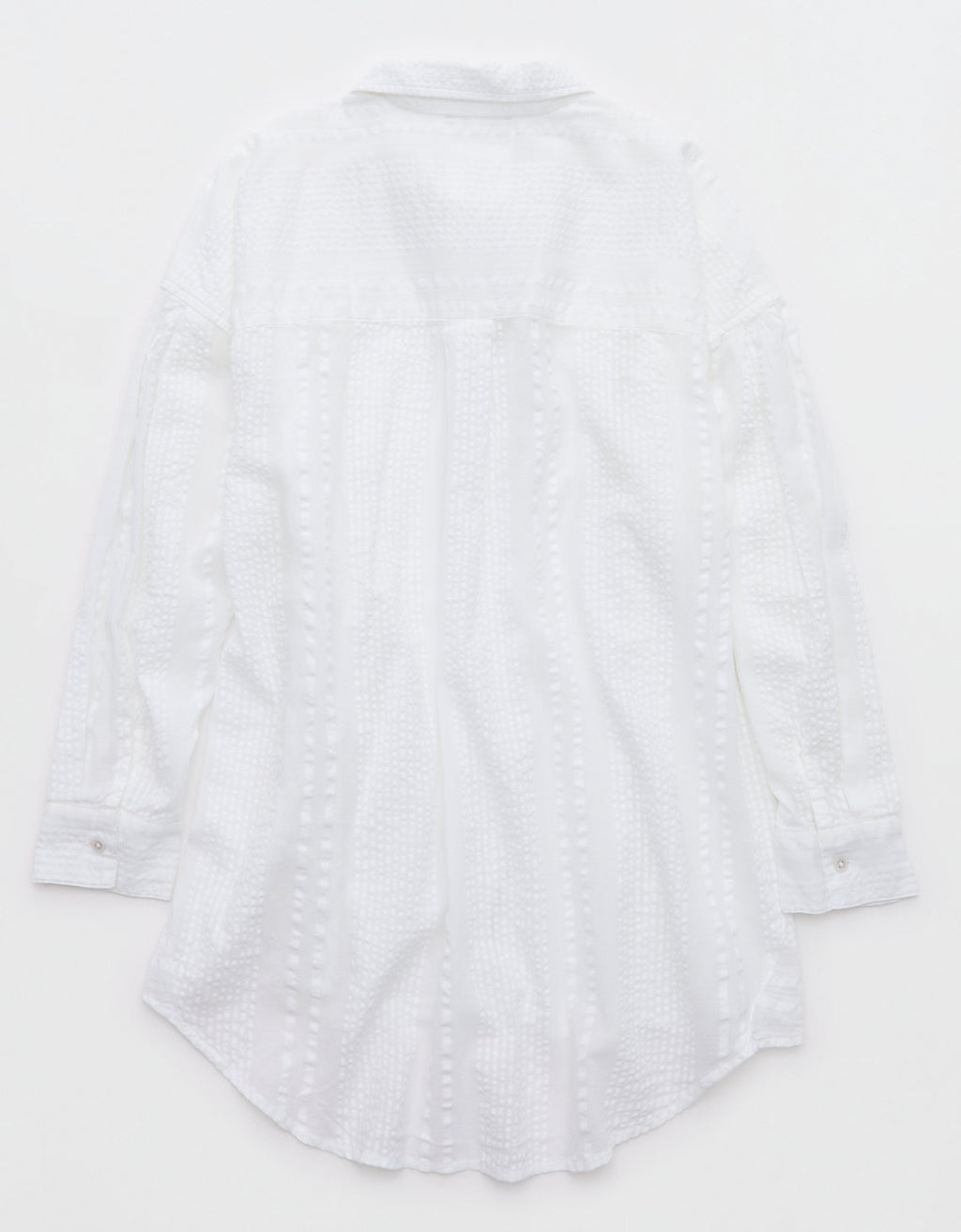 3769 PLEATED SLV BUTTON UP SUM - Blanco 1783_3769_100_b