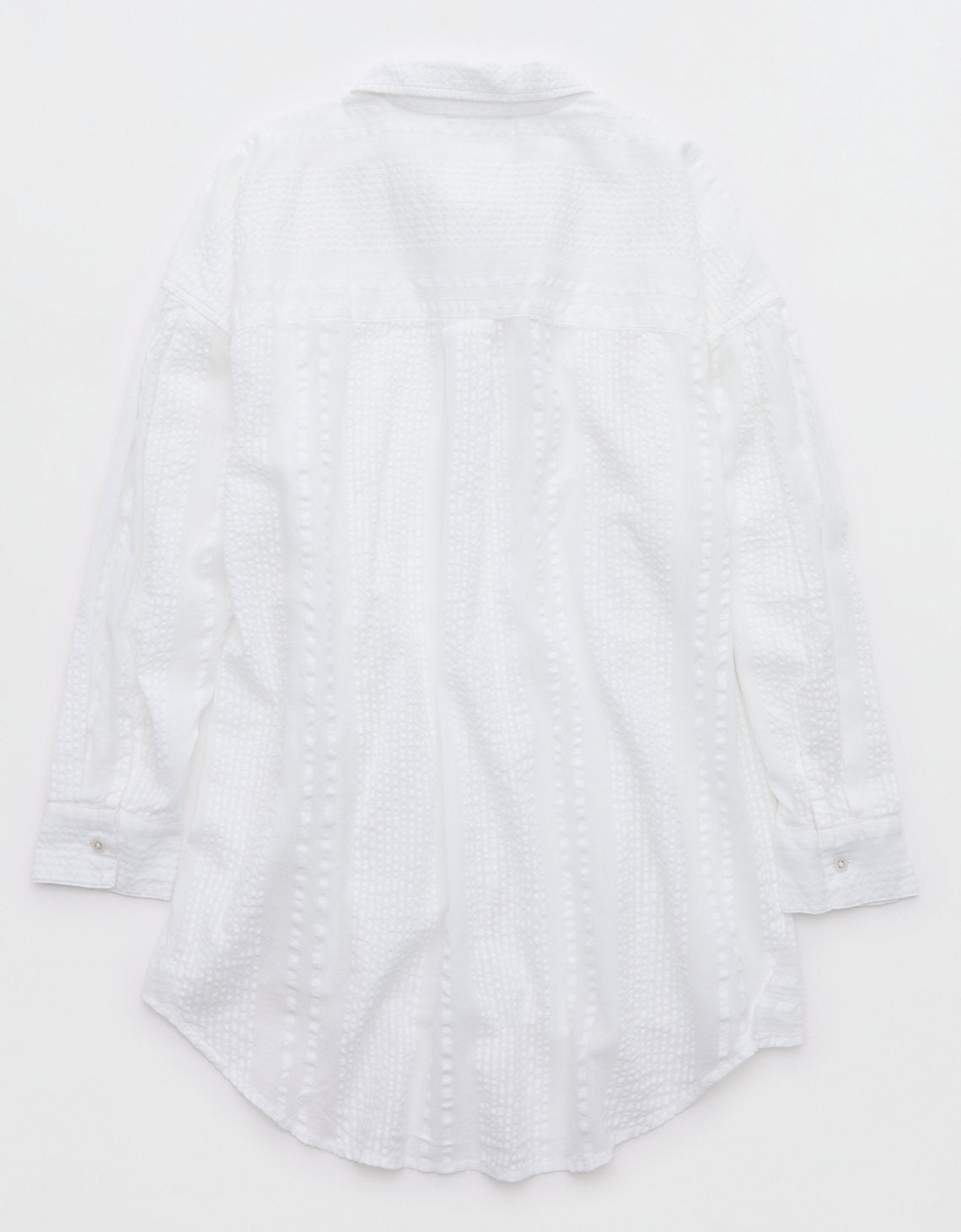 3769 PLEATED SLV BUTTON UP SUM - Blanco 1783_3769_100_b