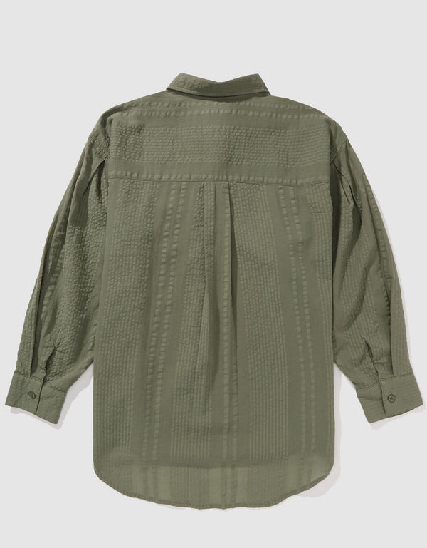 3769 PLEATED SLV BUTTON UP SUM - Generico