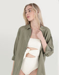3769 PLEATED SLV BUTTON UP SUM - Generico 1783_3769_331_of