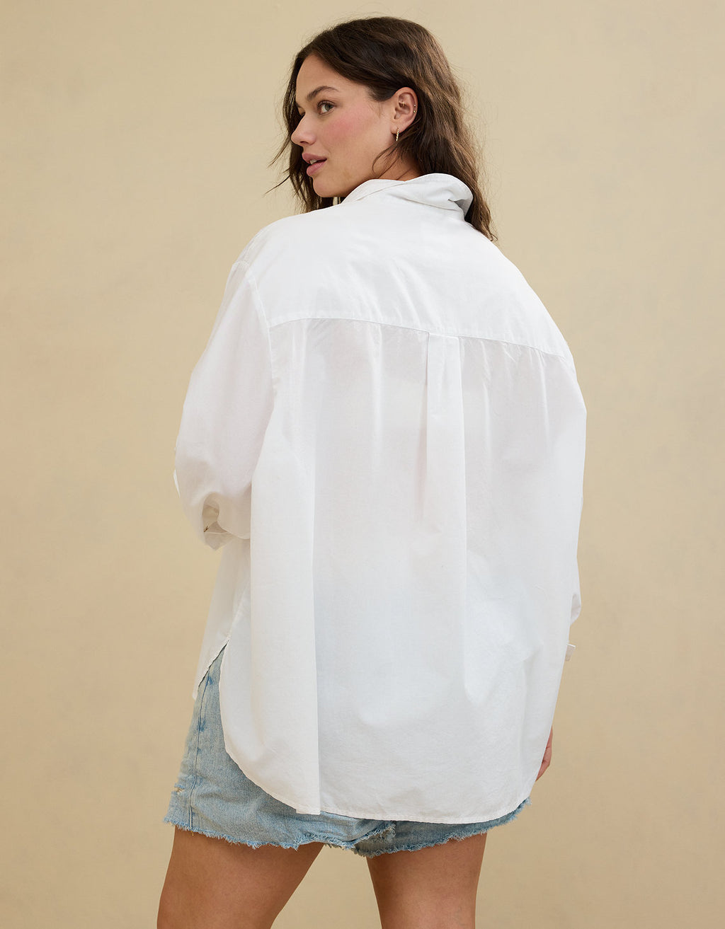 Camisa Good Day Manga Larga By Aerie - Blanco 1783_3845_100_ob