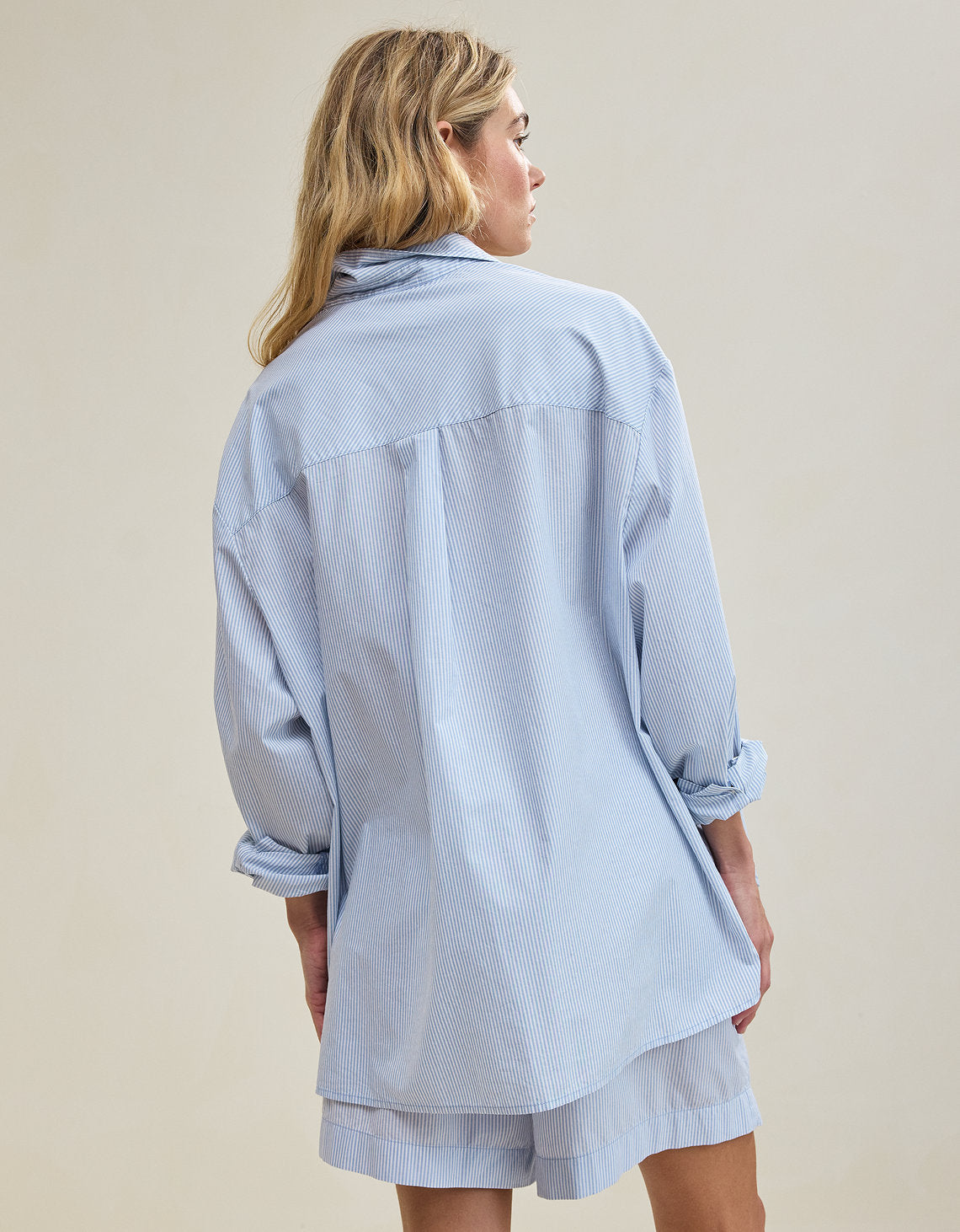 Camisa Good Day Manga Larga By Aerie - Azul 1783_3846_412_ob