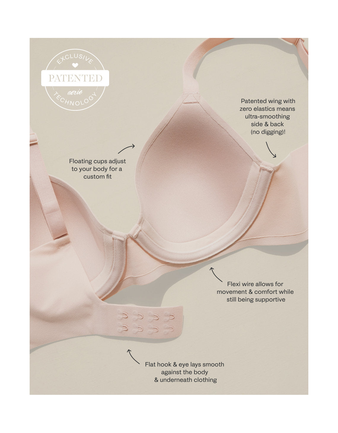 Bra SMOOTHEZ de Cobertura Total Lightly Lined By Aerie - Generico 1794_8219_158_d3