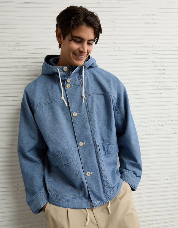 Chaqueta Tipo Marinero Ae - Azul