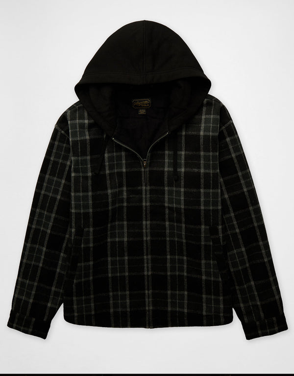 Chaqueta Universitaria de Forro Polar Ae - Negro