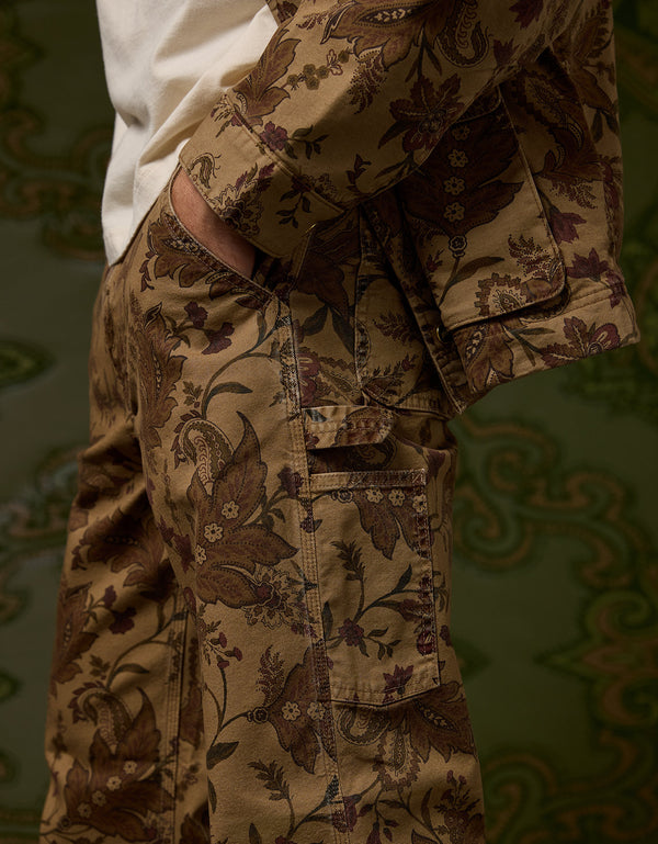 Ae x Tru Kolors Pantalón Tipo Carpintero Loose - Café