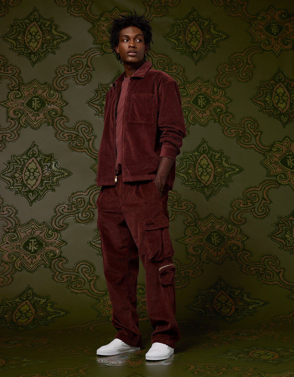 Ae x Tru Kolors Pantalón Cargo de Corduroy - Generico 2121_5277_613_os