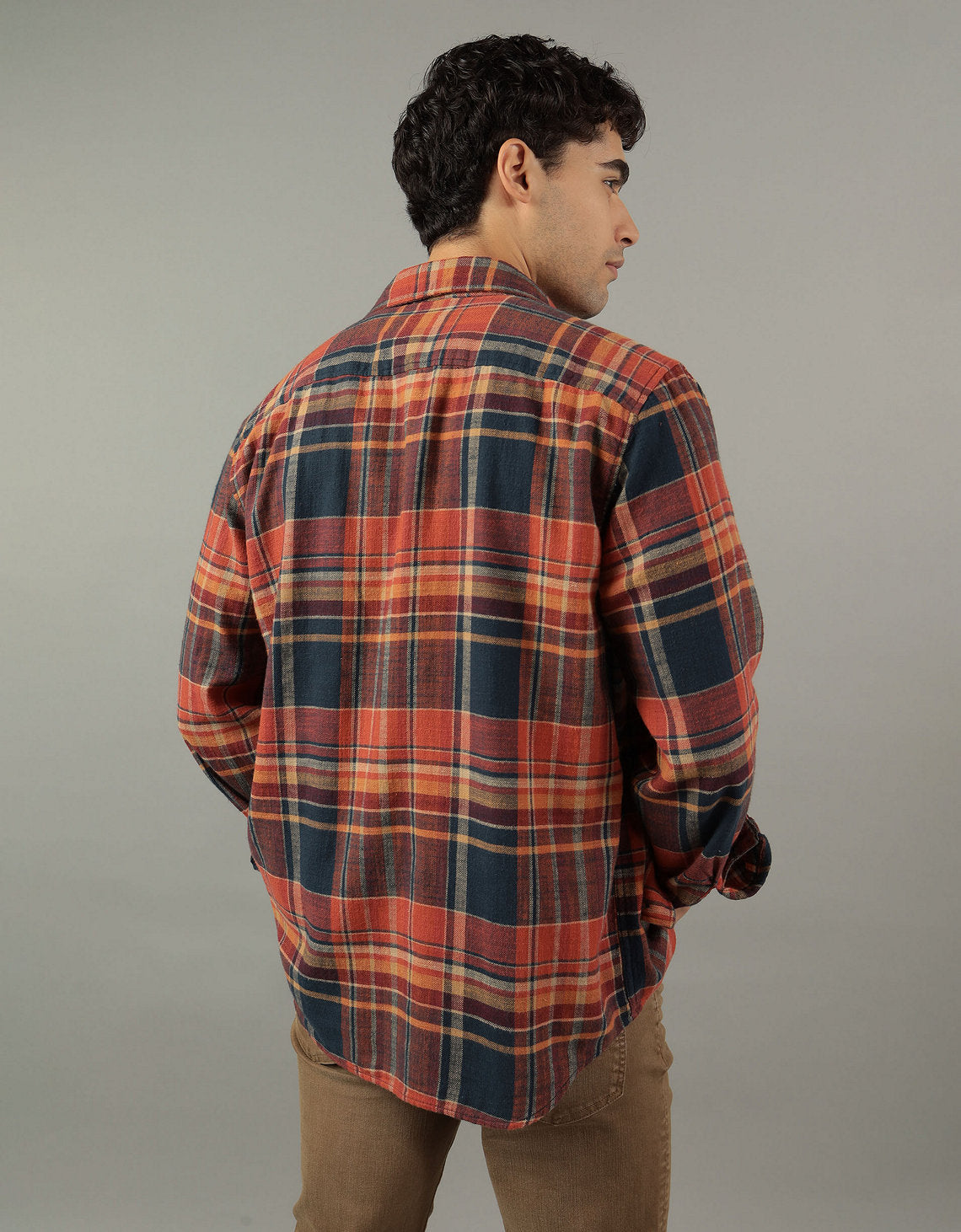Camisa AE de franela súper suave - Naranja 2151_2202_800_ob
