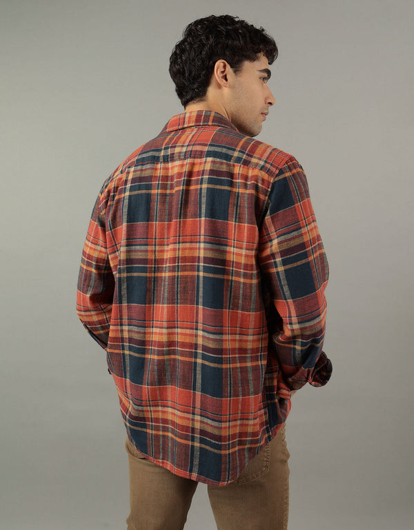 Camisa AE de franela súper suave - Naranja