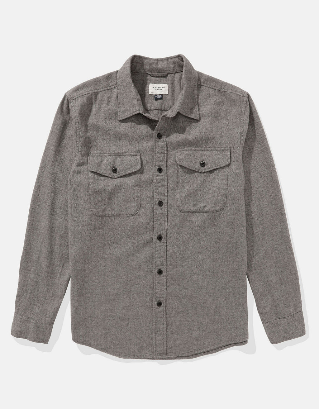 Camisa Ae en franela ultra suave - Gris 2151_6427_007_f