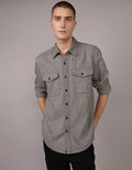 Camisa Ae en franela ultra suave - Gris 2151_6427_007_of