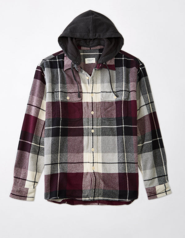 Camisa AE de franela con capucha super suave - Generico