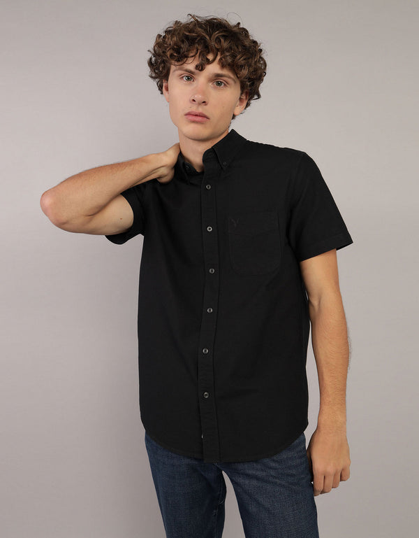 Camisa Manga Corta Ae - Negro