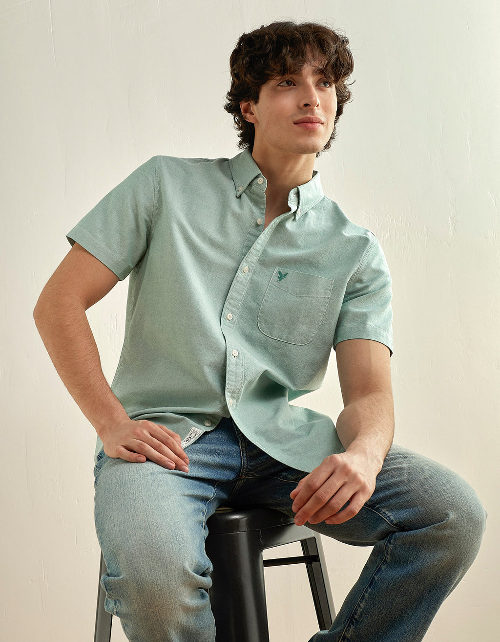 Camisa Manga Corta Ae - Verde 2154_2728_318_of