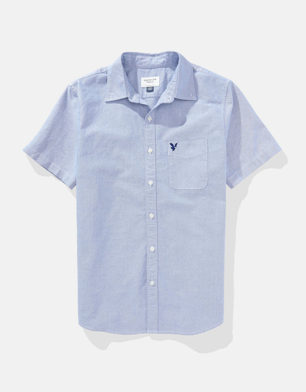 Camisa Manga Corta Ae - Azul