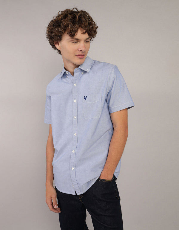Camisa Manga Corta Ae - Azul