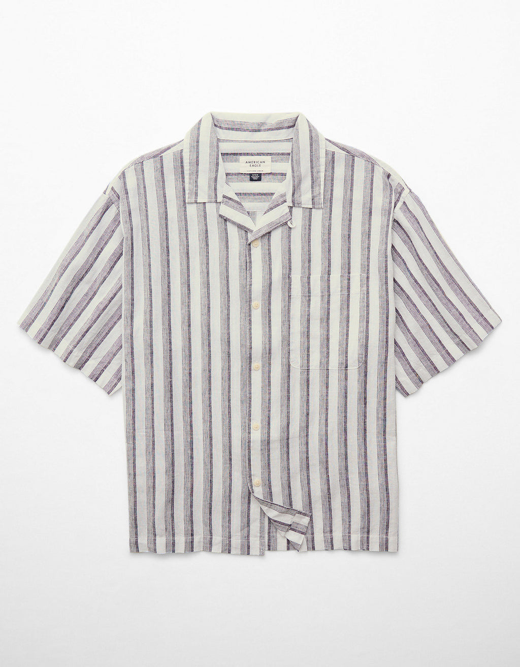 Camisa manga corta con rayas de hombre AE - Generico 2154_2734_106_f