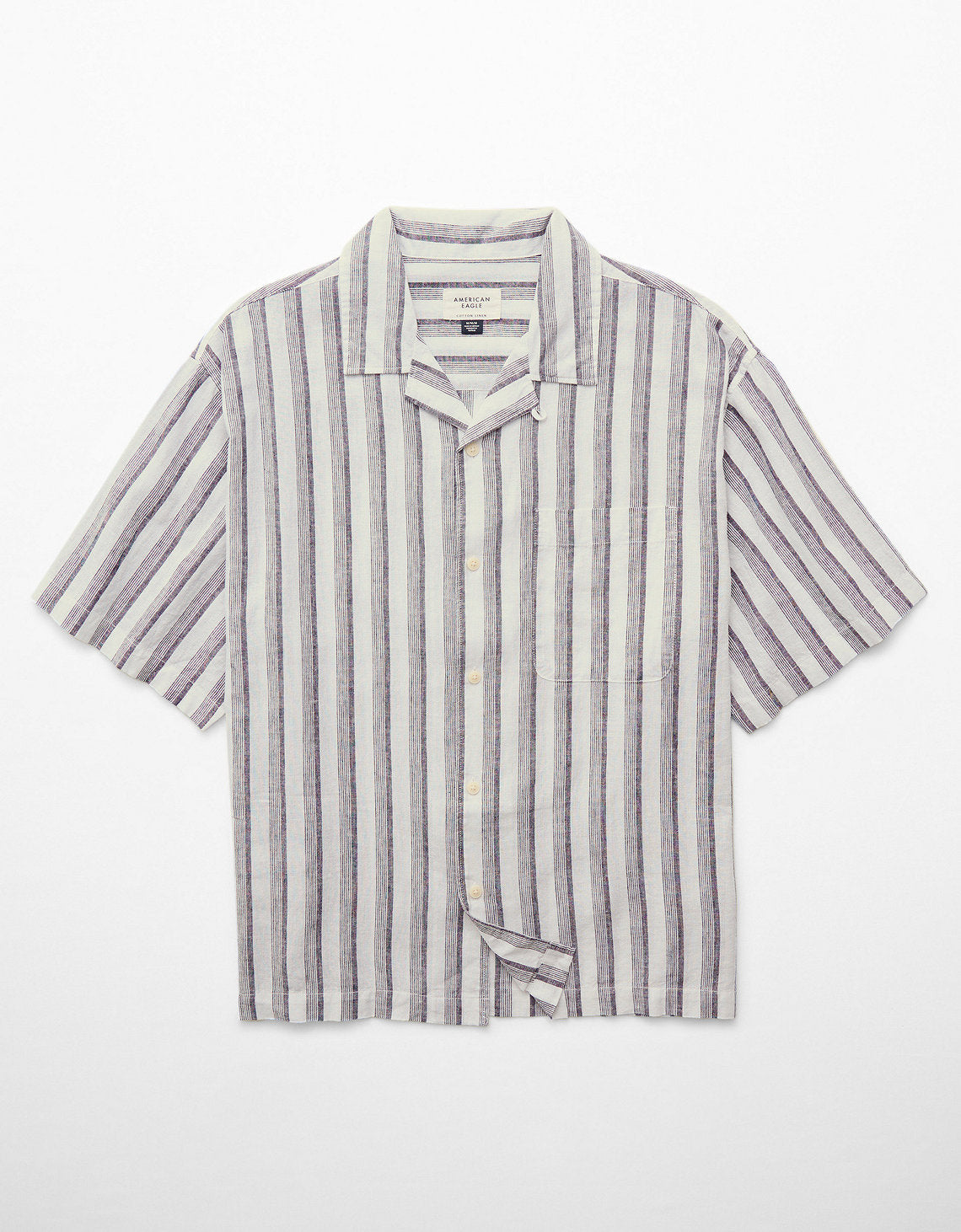 Camisa manga corta con rayas de hombre AE - Generico 2154_2734_106_f