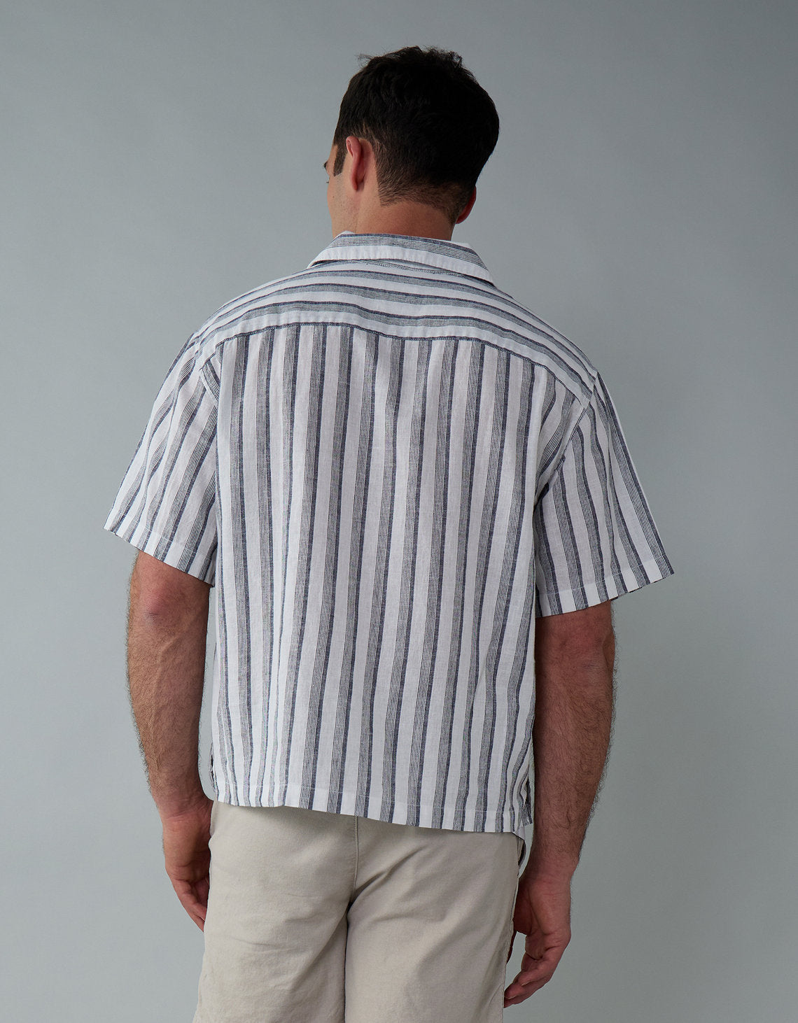 Camisa manga corta con rayas de hombre AE - Generico 2154_2734_106_ob