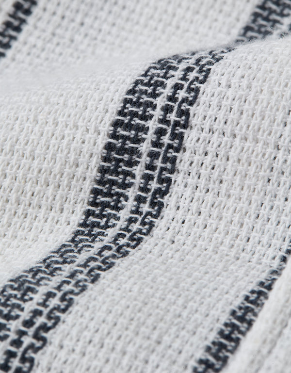 AE Camisa Rayada con Botones - Blanco