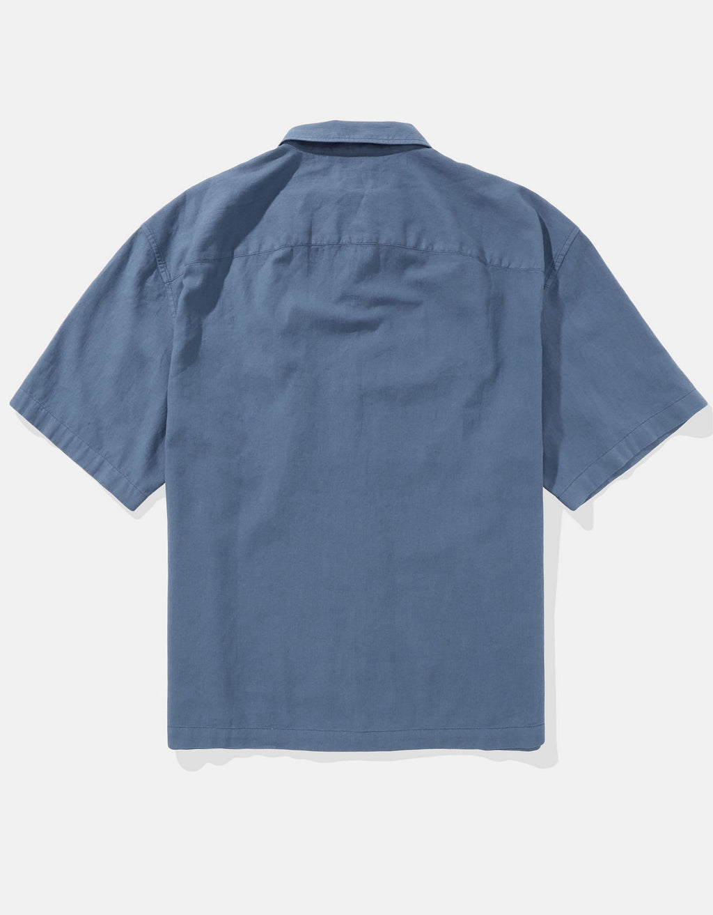 Camisa en Lino Manga Corta para Hombre - Azul 2154_2832_410_b