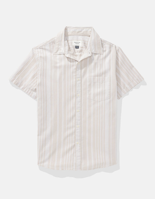 Camisa abotonada junto a la piscina Ae - Caqui