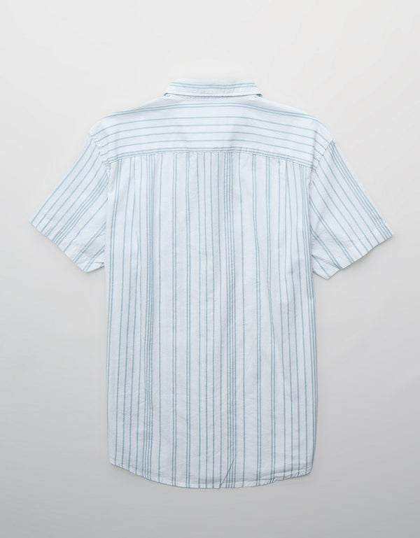 Camisa abotonada junto a la piscina Ae - Azul