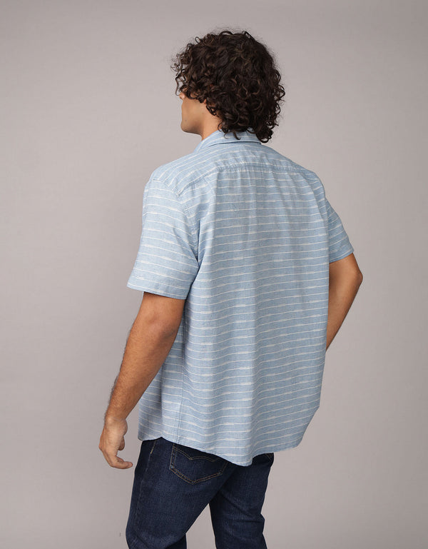 Camisa Manga Corta Ae - Azul