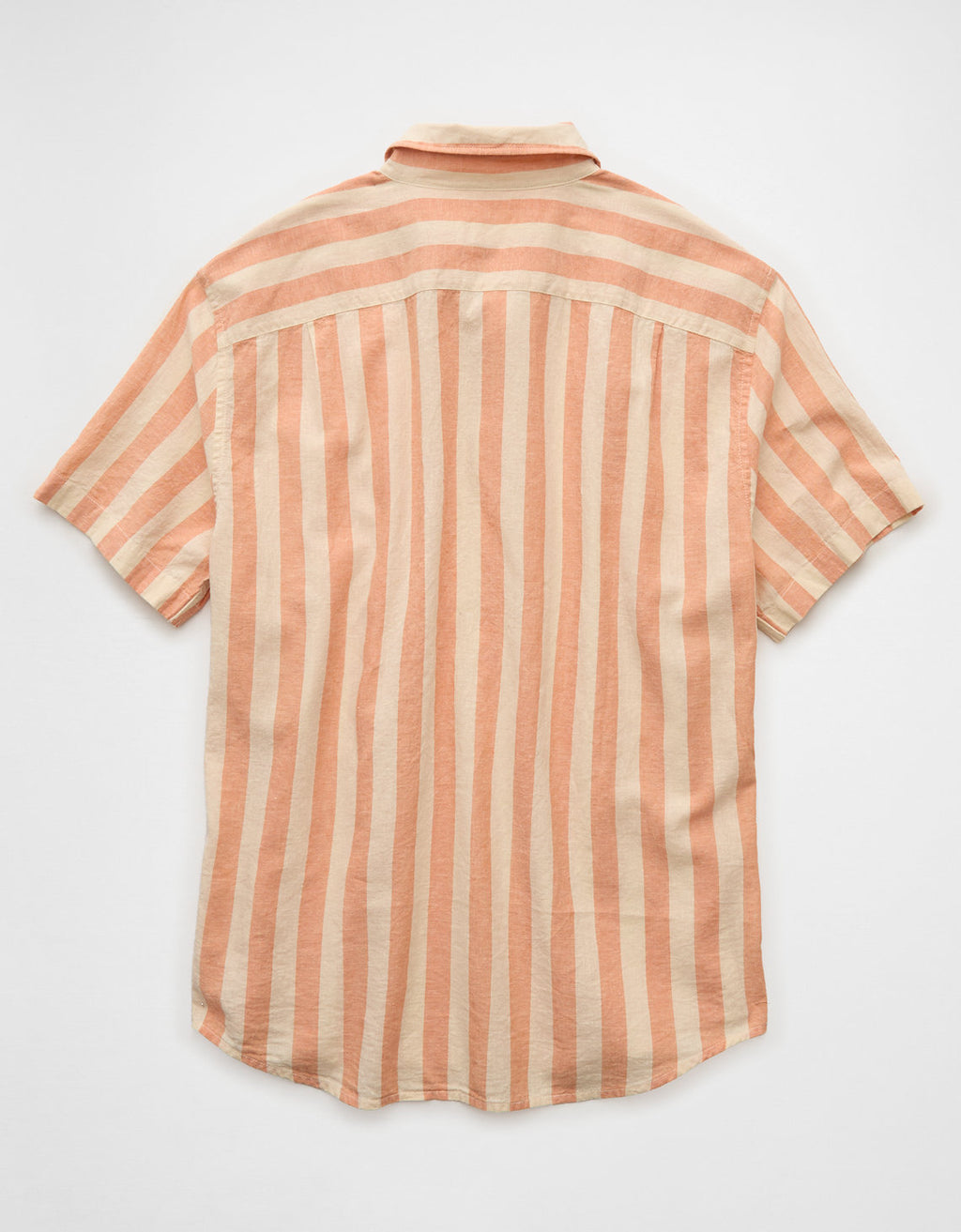Camisa de lino con botones de ajuste estándar. - Naranja 2154_3155_800_b