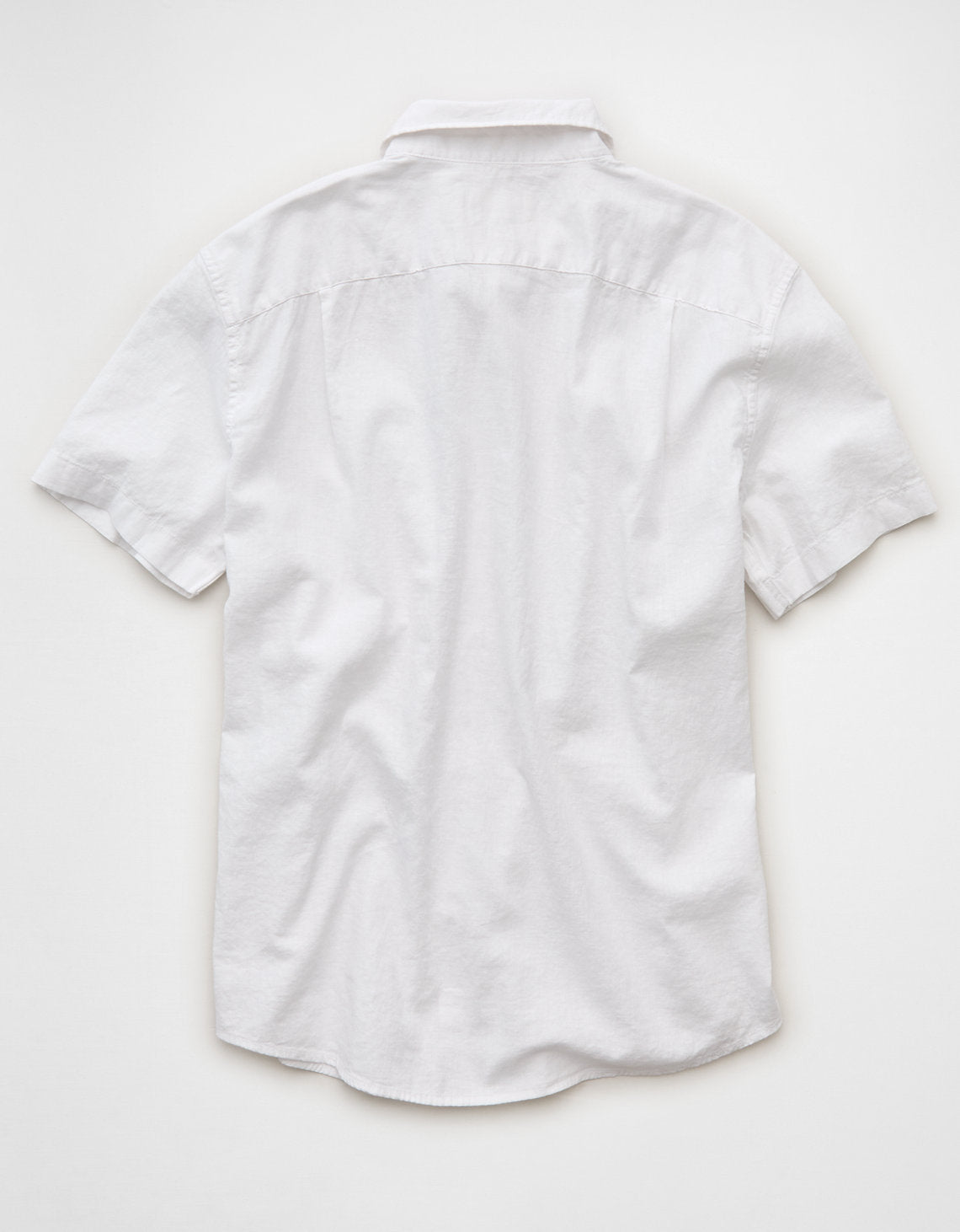 Camisa de lino con botones de ajuste estándar. - Blanco 2154_3157_100_b