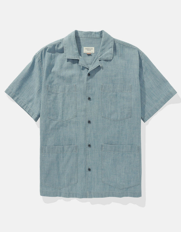 Camisa manga corta Ae - Azul