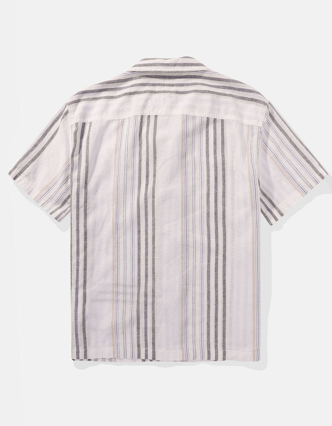 Camisa manga corta Ae con rayas - Blanco 2154_6267_101_b