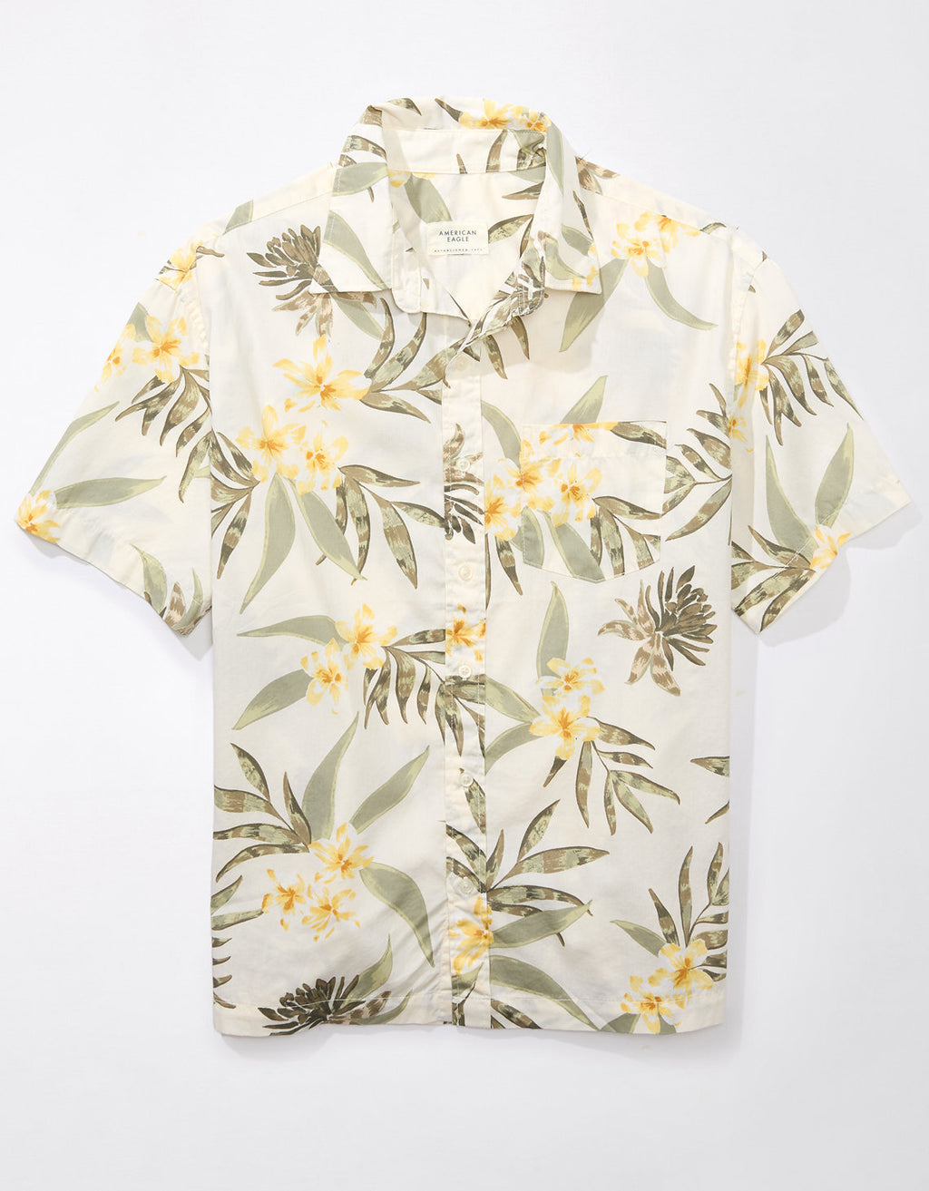 Camisa manga corta Ae con estampados - Caqui 2154_6279_212_f