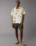 Camisa manga corta Ae con estampados - Caqui 2154_6279_212_of