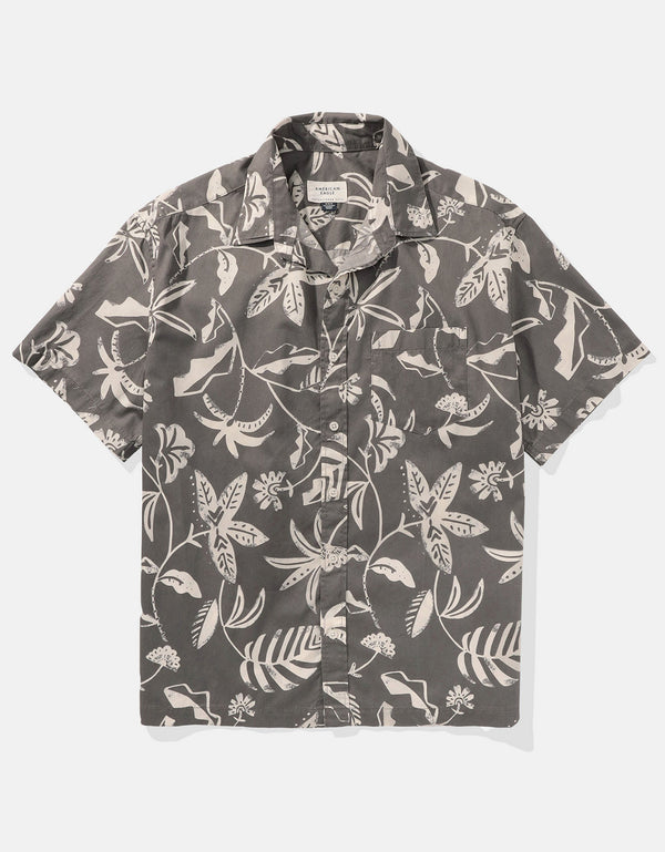 Camisa manga corta Ae con estampados - Gris