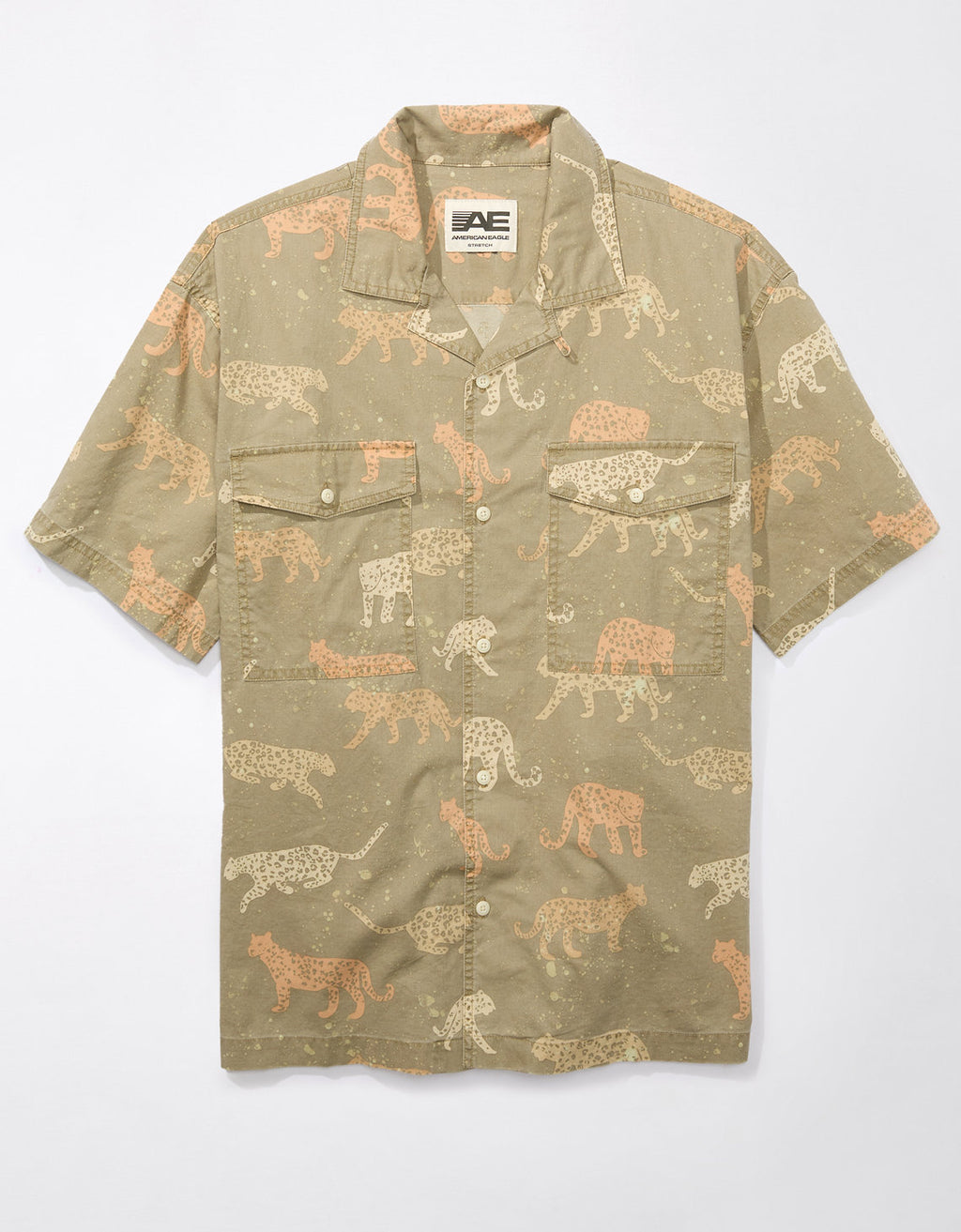 Camisa manga corta Ae con estampados - Verde 2154_6288_339_f