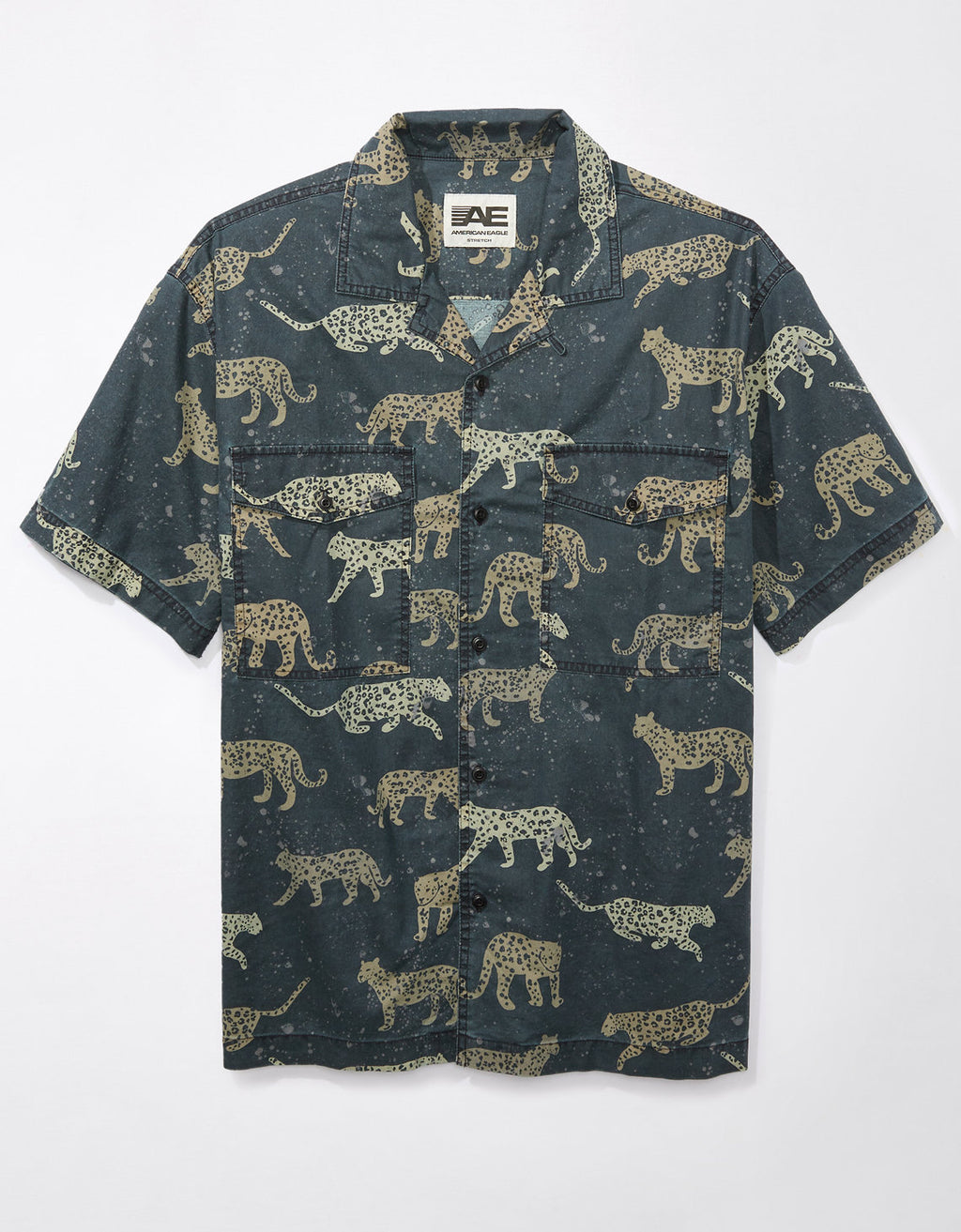 Camisa manga corta Ae con estampados - Gris 2154_6304_023_f