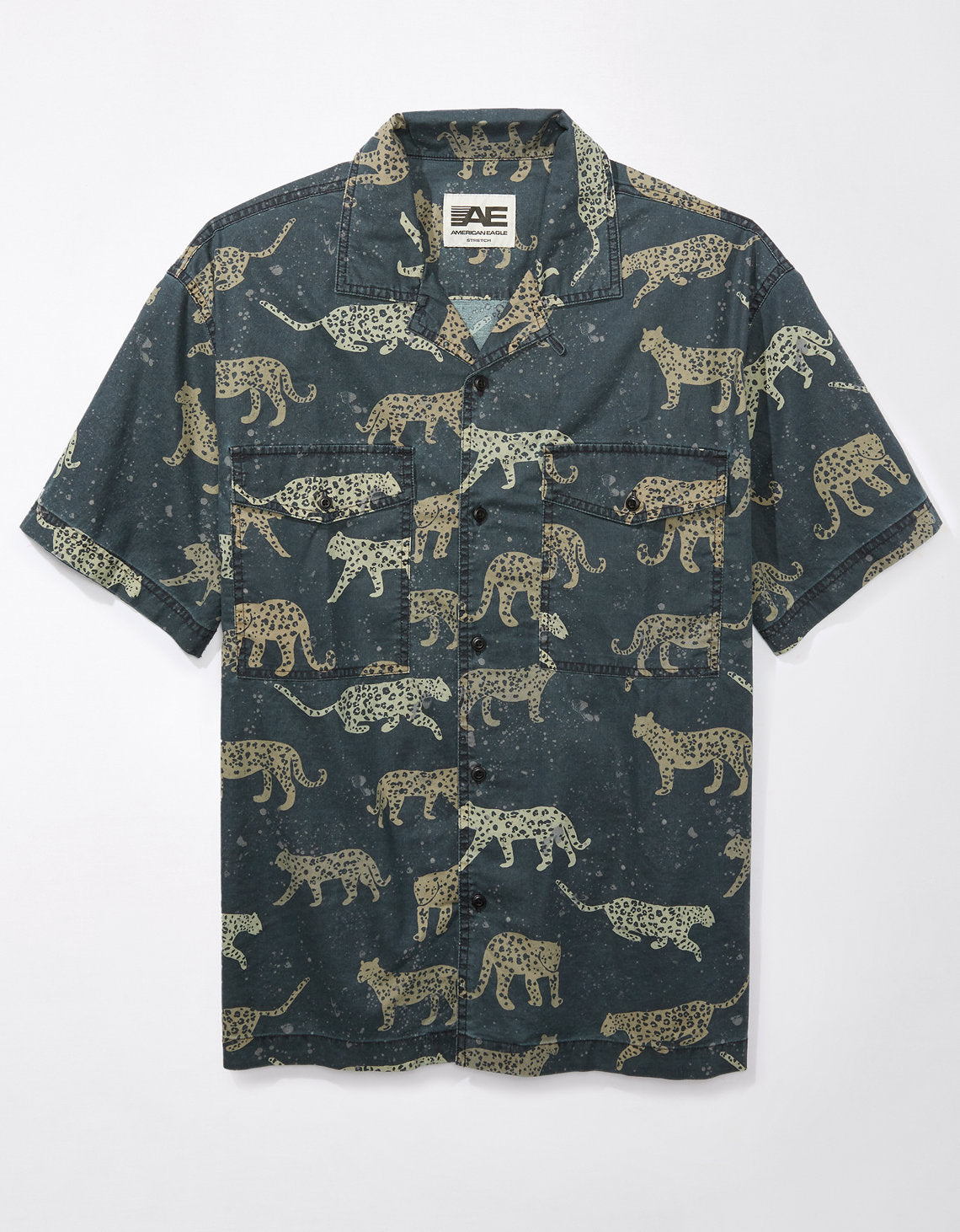Camisa manga corta Ae con estampados - Gris 2154_6304_023_f